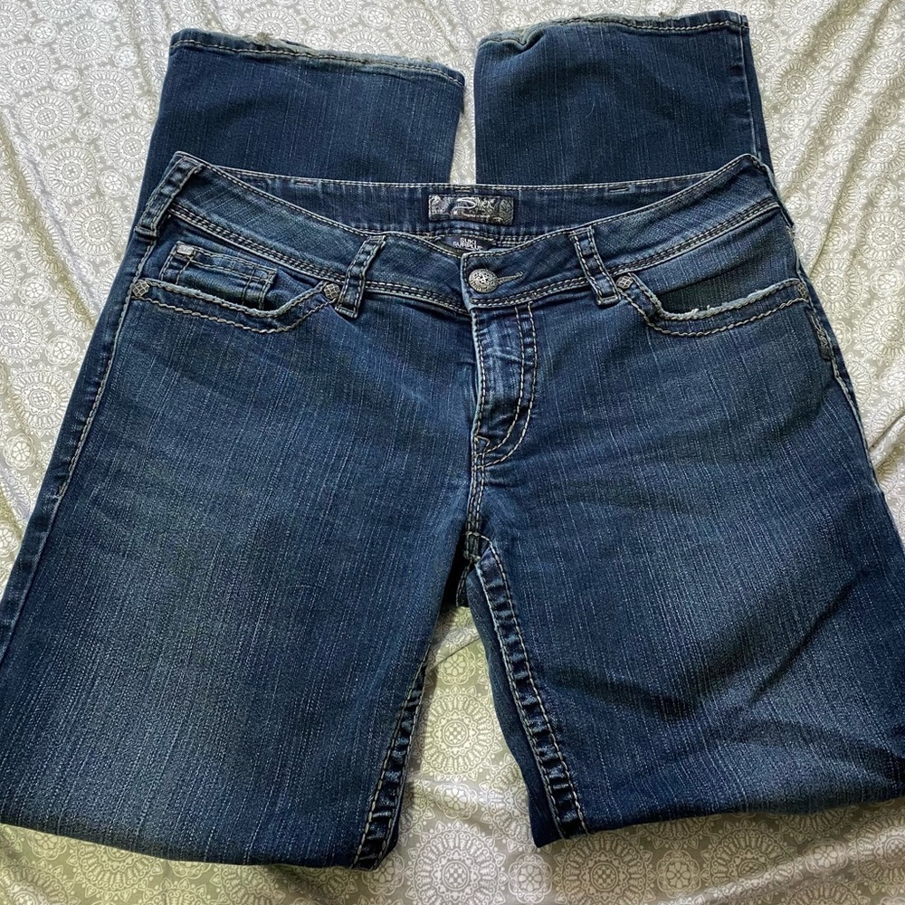 Silver Bootcut Jeans Size 33x32